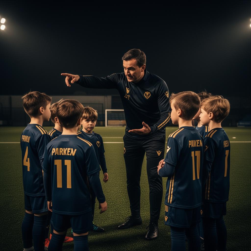 Coach guiding young players during a KG Sports Coaching session